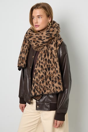Winter scarves Leopard Print Casual Polyester Daily Accessories h5 Picture3